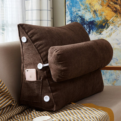 Clove – Luxe Velours Lezen Kussen met Rugsteun voor Bed en Bank