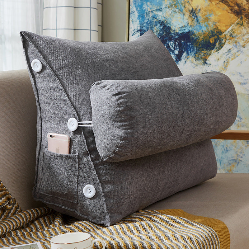 Clove – Luxe Velours Lezen Kussen met Rugsteun voor Bed en Bank