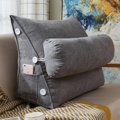 Clove – Luxe Velours Lezen Kussen met Rugsteun voor Bed en Bank