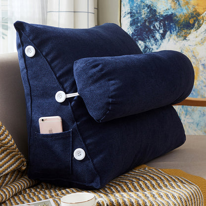 Clove – Luxe Velours Lezen Kussen met Rugsteun voor Bed en Bank