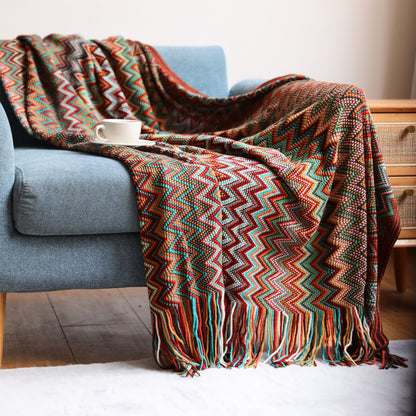 Celeste – Gebreide Sofa Dekentje voor Kantoor en Airconditioning