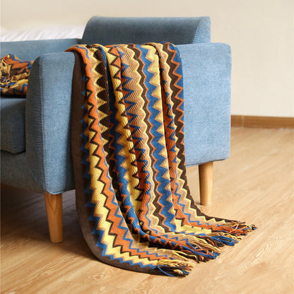 Celeste – Gebreide Sofa Dekentje voor Kantoor en Airconditioning