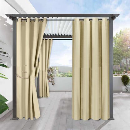 Persephone – Eenvoudige Volledige Zwarteout Solid Kleur Fijn Linnen Waterdichte Zonscherm Warmte-isolatie Gordijn