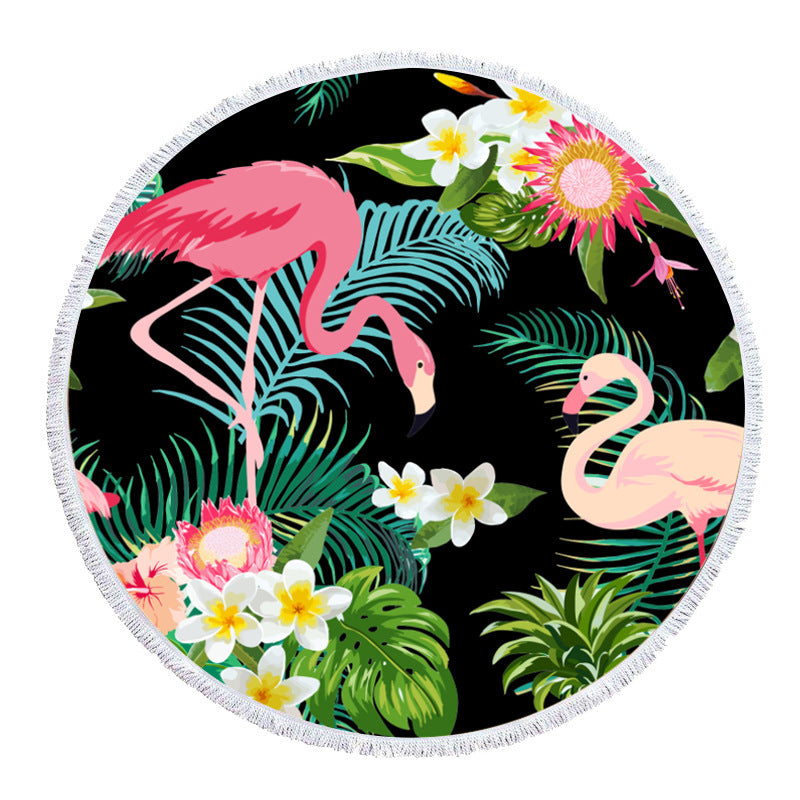 Eleonora – Rond Geprinte Strandhanddoek
