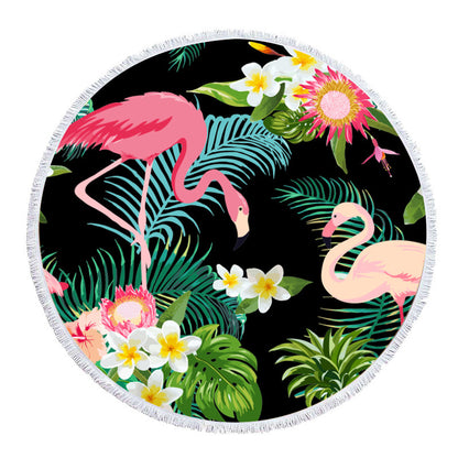 Eleonora – Rond Geprinte Strandhanddoek