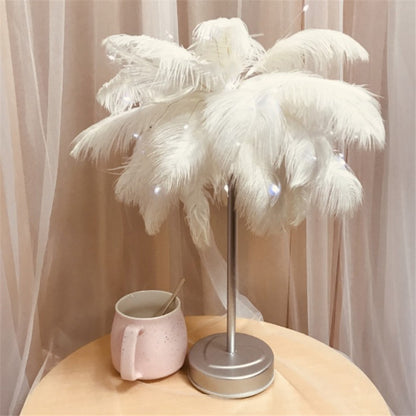 Ophelia – USB Voedingsbediening Pluizige Tafellamp