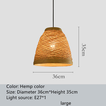Sebastian – Rieten Hanglamp voor Gezellige Ruimtes