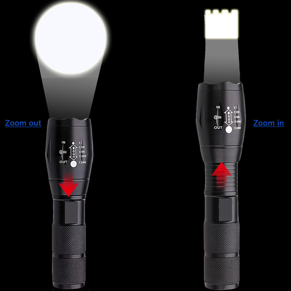 Ocean – Oplaadbare Waterdichte Mini Camping Zaklamp voor Thuisverdediging