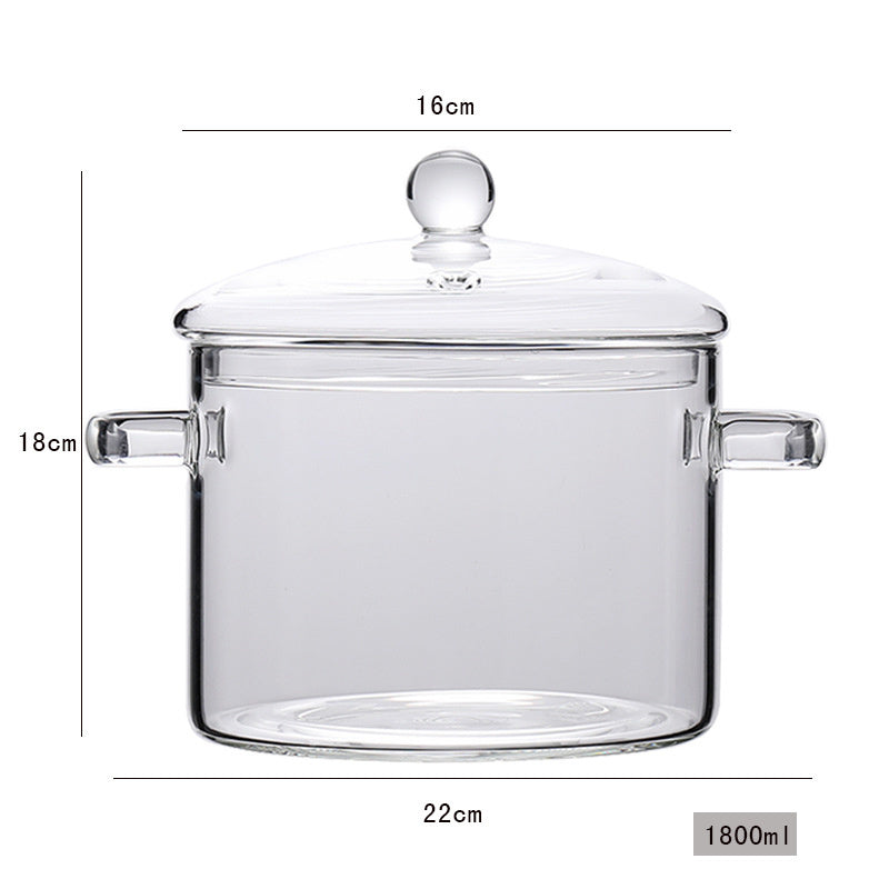 Florian – Transparante Mini Soeppan van Hoog Borosilicaatglas