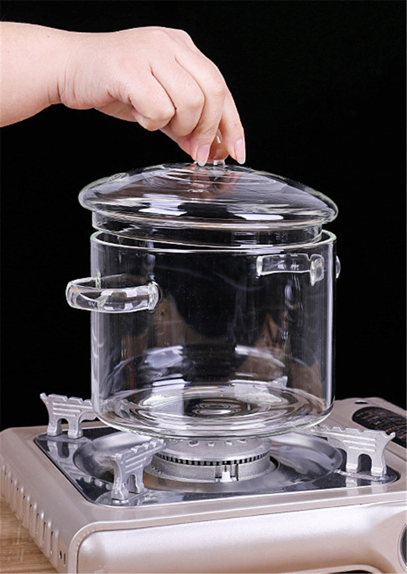 Florian – Transparante Mini Soeppan van Hoog Borosilicaatglas
