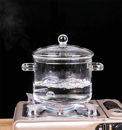 Florian – Transparante Mini Soeppan van Hoog Borosilicaatglas