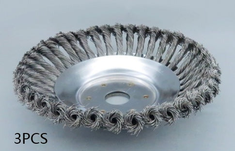 Zware Stalen Onkruidborstelkop – Universele Trimmer Accessoire voor Gras- & Mosverwijdering