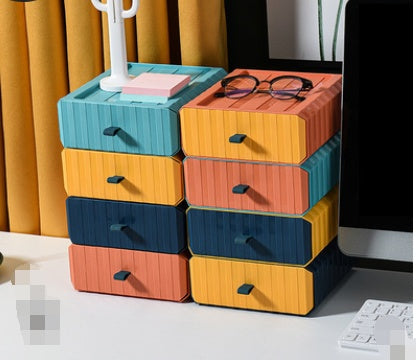 Nova – Multifunctionele Lade Type Bureau Opslagbox voor het Opslaan van Artefacten, Meerlaagse Rommelopslagdoos