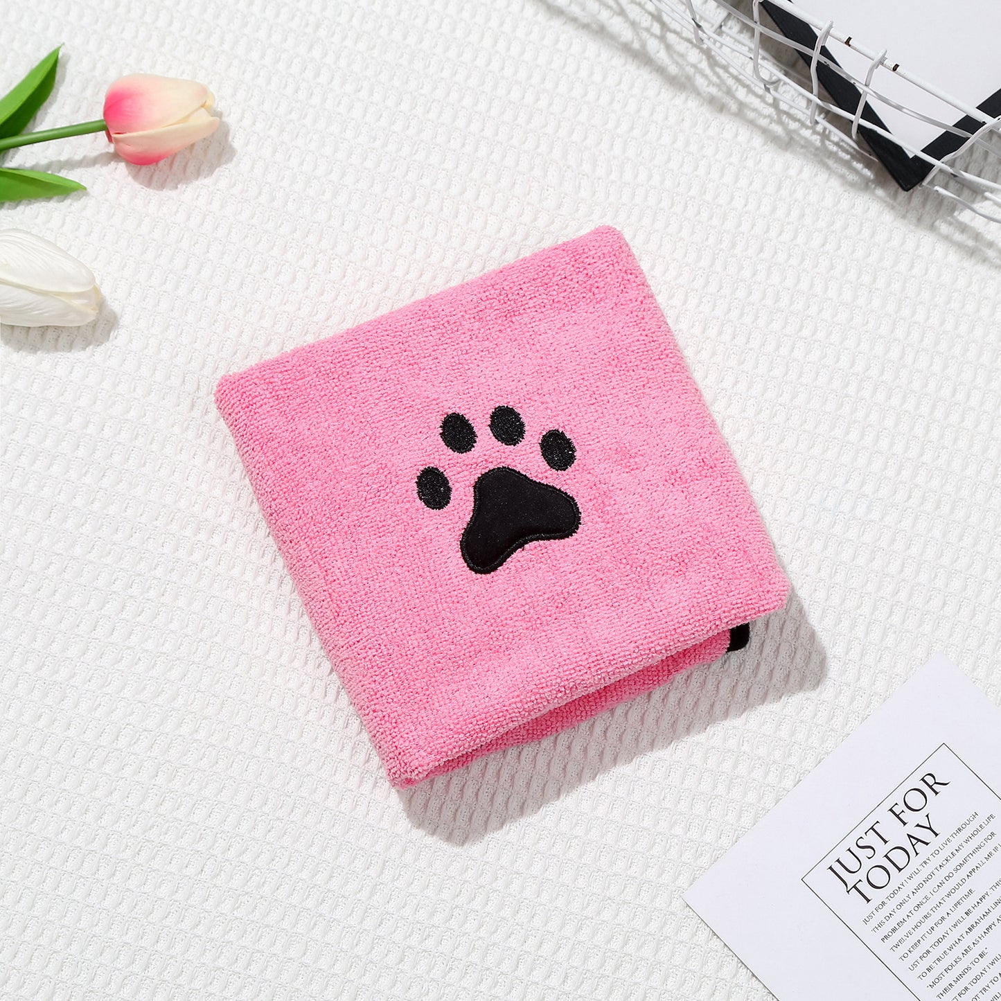 Serenity – Sneldrogende Badhanddoek van Zacht Absorberend Koraal Fleece voor Huisdieren