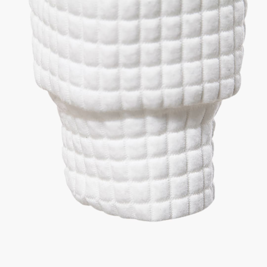 Men's Casual Plaid Hoodie – Modern Slim Fit Pullover for Everyday Comfort