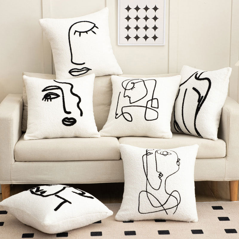 Persephone – Luxe Woonkamer Sofa Kussenhoes met Borduurwerk