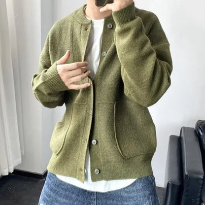 Men's Casual Button-Down Cardigan for Everyday Style
