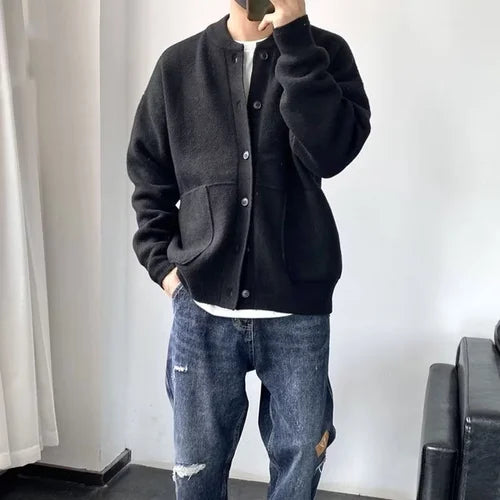 Men's Casual Button-Down Cardigan for Everyday Style