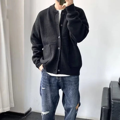 Men's Casual Button-Down Cardigan for Everyday Style