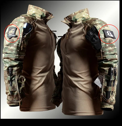 Men's Tactical Combat Suit Set – Military Style Utility Top and Pants for Outdoor and Duty Use