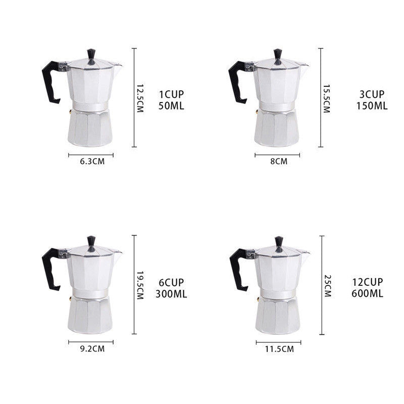 Lucian – Octagonale Koffiepot van Voedselgrade Aluminium