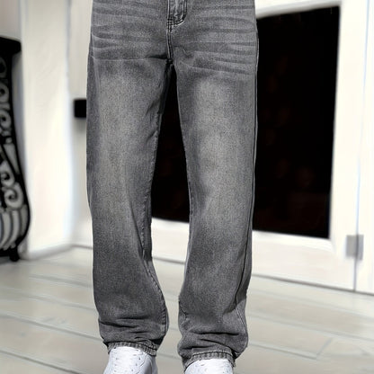 Men's Classic Straight Fit Jeans for Everyday Style