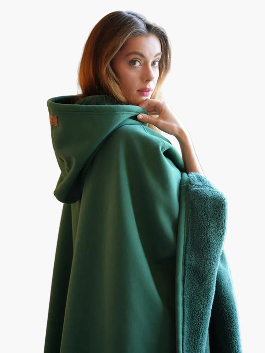 Women's Oversized Relaxation Hoodie Blanket – Cozy Loungewear for Stress Relief and Comfort
