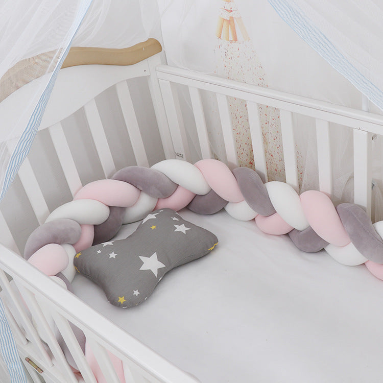 Aurora – Gebreide Crib Bumpers Kussen voor Babybed