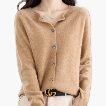 Women's Classic Button-Down Cardigan Sweater Versatile Everyday Style