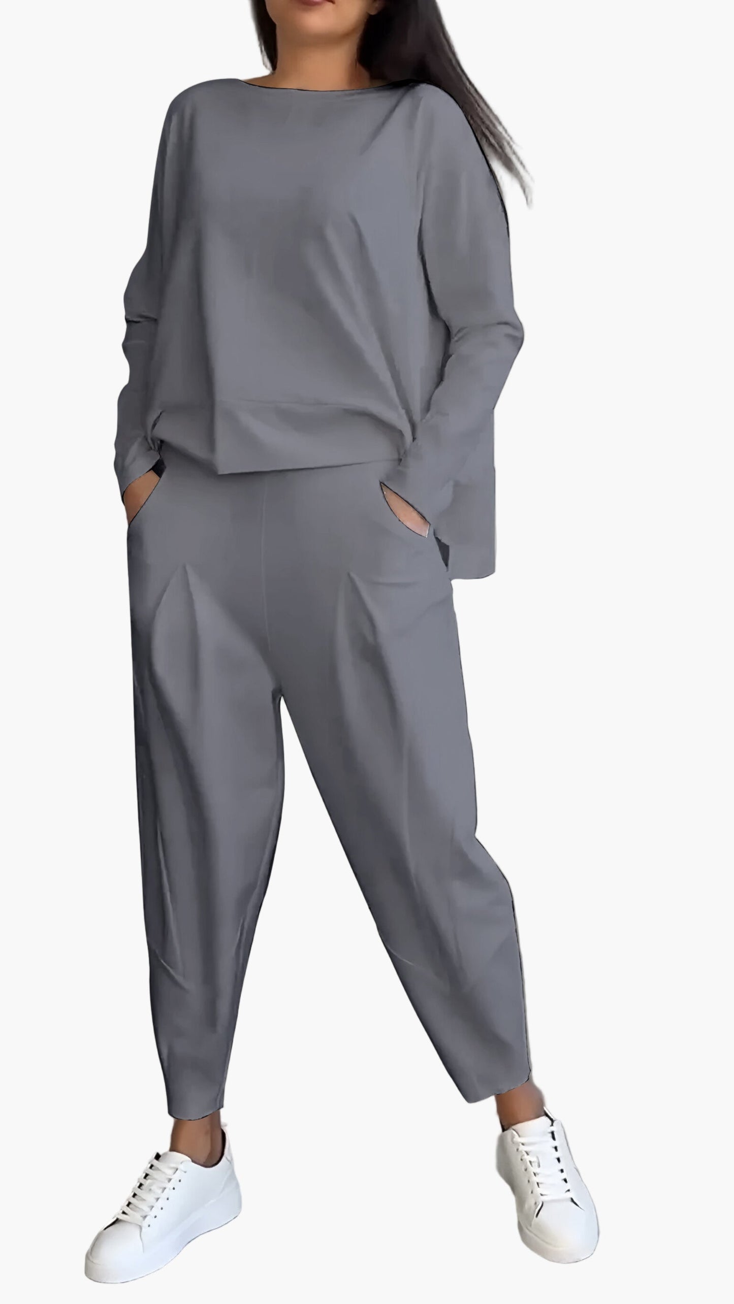 Women's Relaxed Fit Two-Piece Lounge and Casual Set – Cozy Everyday Wear