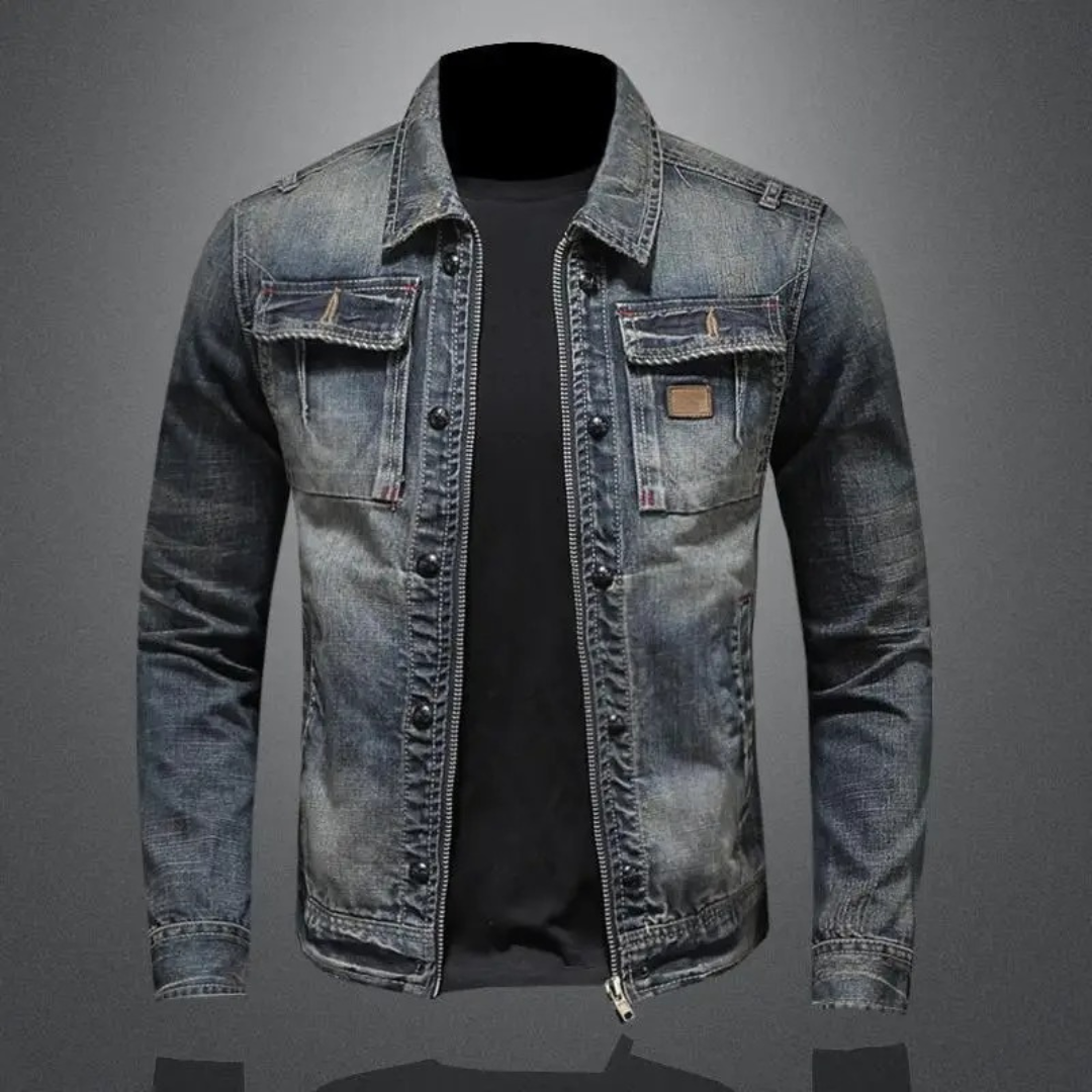 Men's Classic Denim Jacket Modern Fit Everyday Style