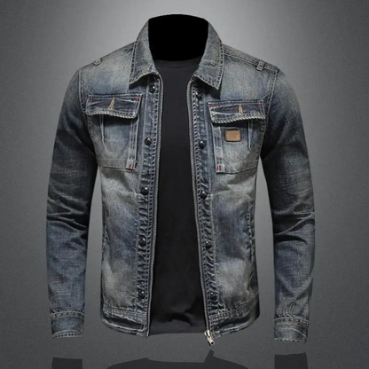 Men's Classic Denim Jacket Modern Fit Everyday Style