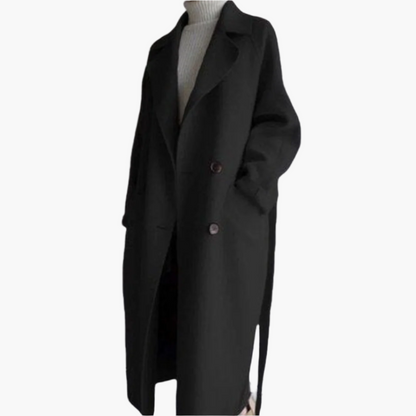 Women's Classic Long Overcoat Winter Elegant Outerwear