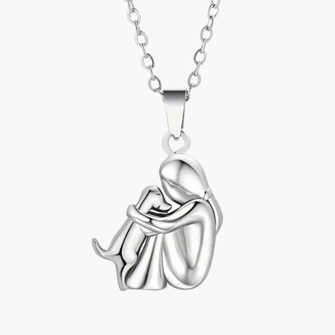 Women's Dog Lover Pendant Necklace, Friendship & Loyalty Jewelry Gift