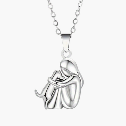 Women's Dog Lover Pendant Necklace, Friendship & Loyalty Jewelry Gift