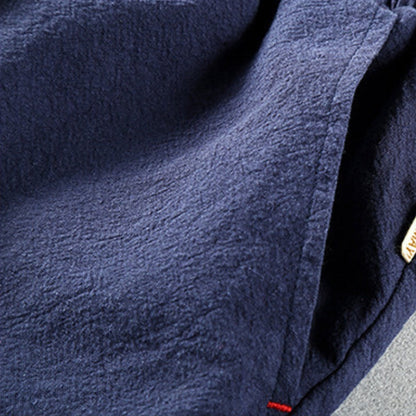 Men's Relaxed Fit Japanese-Style Drawstring Trousers for Everyday Comfort and Outdoor Use