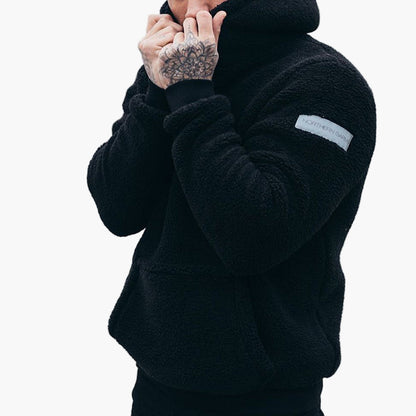 Men's Cozy Fleece Hoodie – Relaxed Fit Casual Pullover for Everyday Comfort