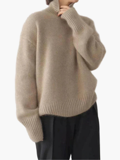 Women's Turtleneck Oversized Sweater Modern Casual Korean Style