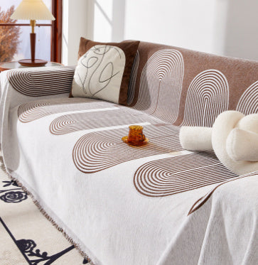 Anneliese – All-in-One Universele Bankhoes van Chenille
