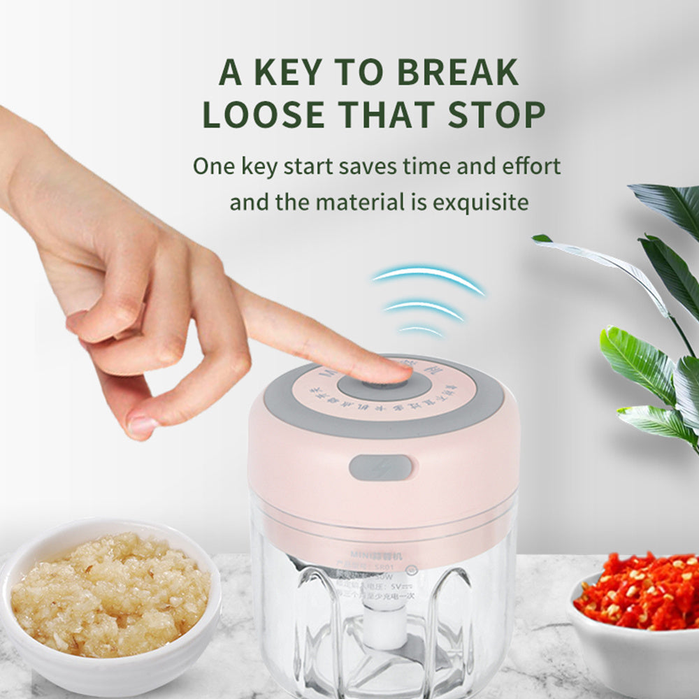 Haven – Mini Elektrische Knoflooksnijder met USB-oplading