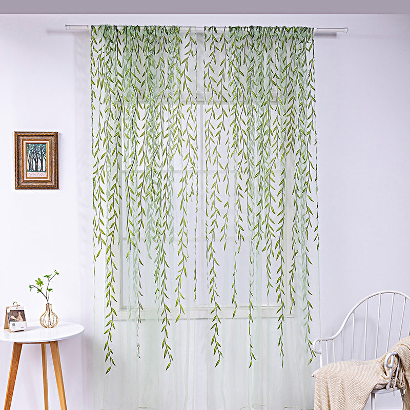 Iris – Inverted Willow Wicker Offset Printing Gordijnen voor de Woonkamer
