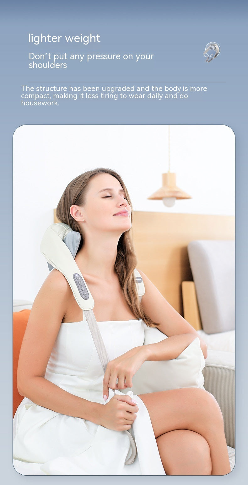 Odette – Nekmassage-instrument met Warmtecompressie en Draadloze Bediening