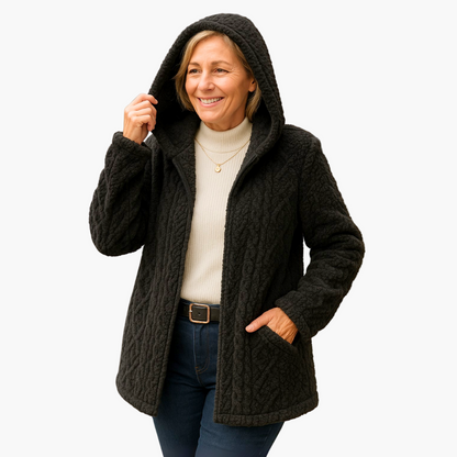 Women's Cozy Hooded Winter Jacket - Casual Warm Outerwear for Everyday Comfort