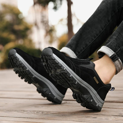Men's Orthopedic Slip-On Outdoor Walking Shoes - Supportive Hiking Style