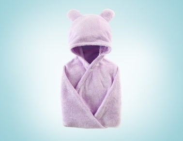 Mirabelle – Hooded Badhanddoek voor Baby's van Katoen