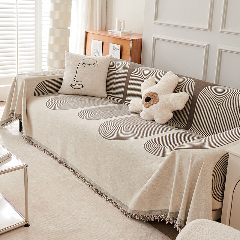 Anneliese – All-in-One Universele Bankhoes van Chenille