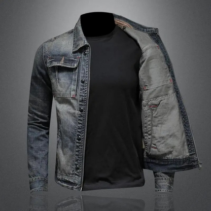 Men's Classic Denim Jacket Modern Fit Everyday Style