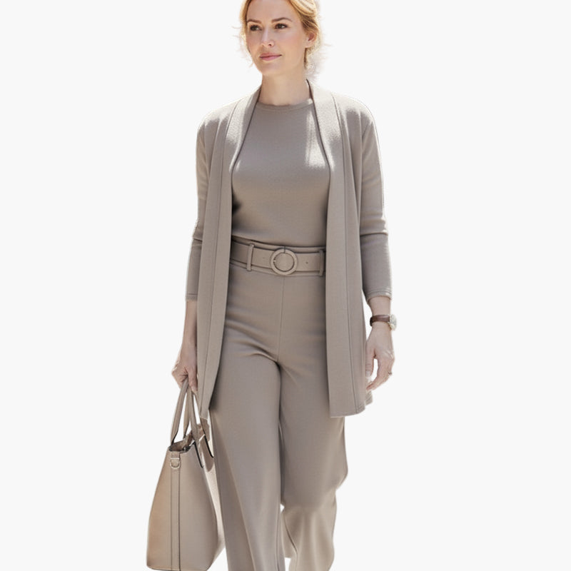 Women's Elegant Three-Piece Suit Set – Classic Style for Business and Everyday Wear
