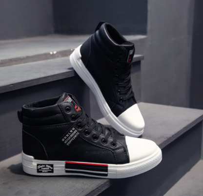 Men's High-Top Fashion Sneakers for Fall and Winter – Trendy Urban Style Shoes