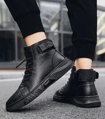 Men's High Top Casual Sneakers – Urban Streetwear Style Athletic Shoes